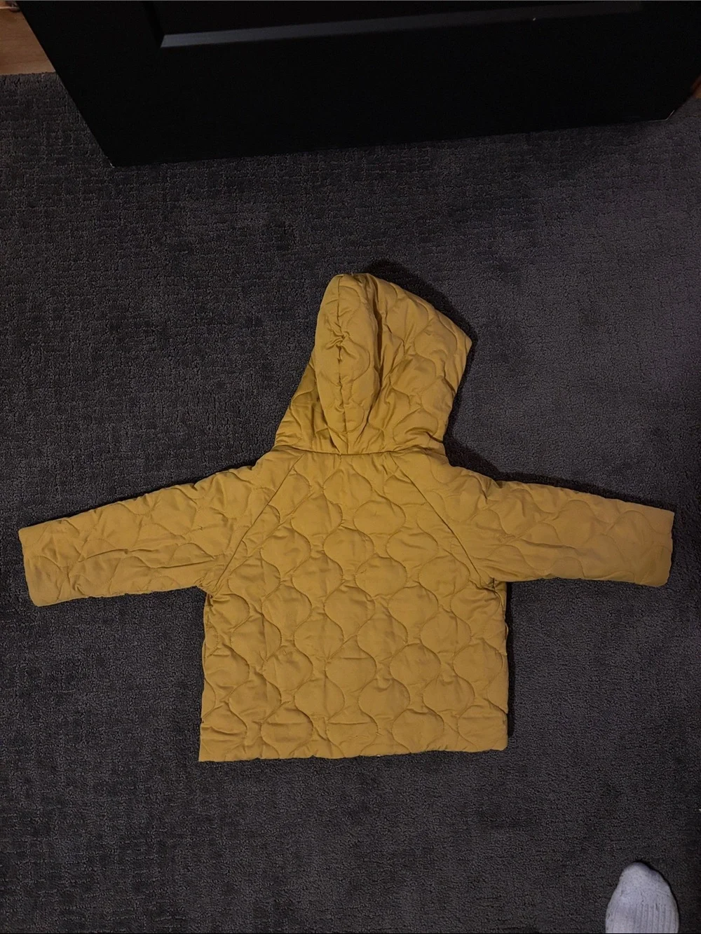 Patagonia Yellow Quilted Baby Hooded Jacket